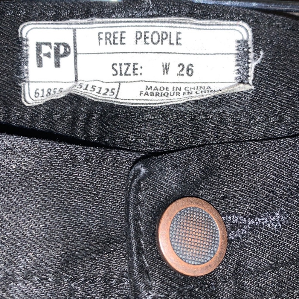 Free People Levon Full Side Zipper Skinny Jean Size 26 - Picture 14 of 15